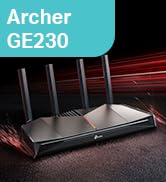 TP-Link Archer GE230 Wi-Fi 7 Oyuncu Yönlendicisi, 3.6 Gbps, 2.5G Portlu, MLO ve 4K-QAM Teknolojil...