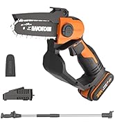 WORX Mini Akülü Testere 18V (20 V MAX) WG324E.1, PowerShare, Taşınabilir Mini Testere ...