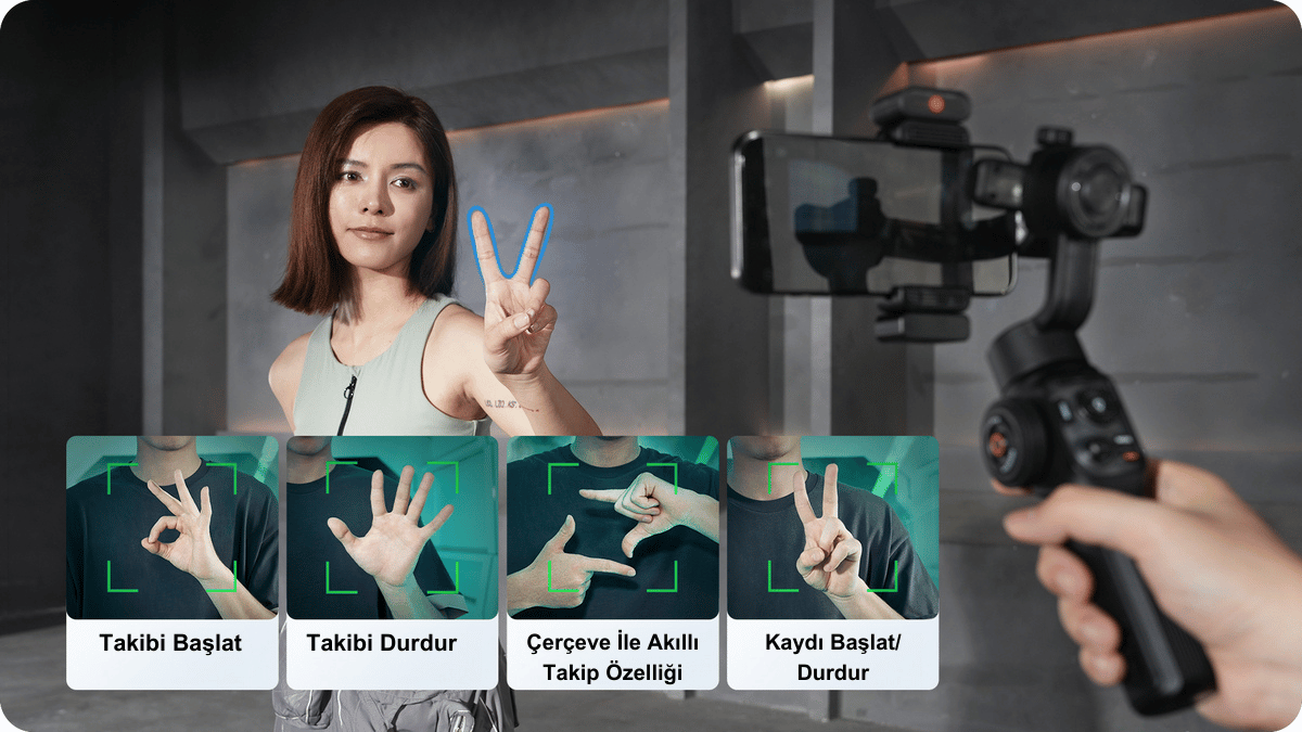 ZHIYUN el işaretleri