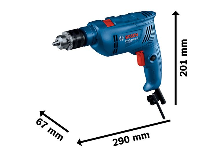Ergonomik saplı Bosch GSB 600 darbeli matkap.