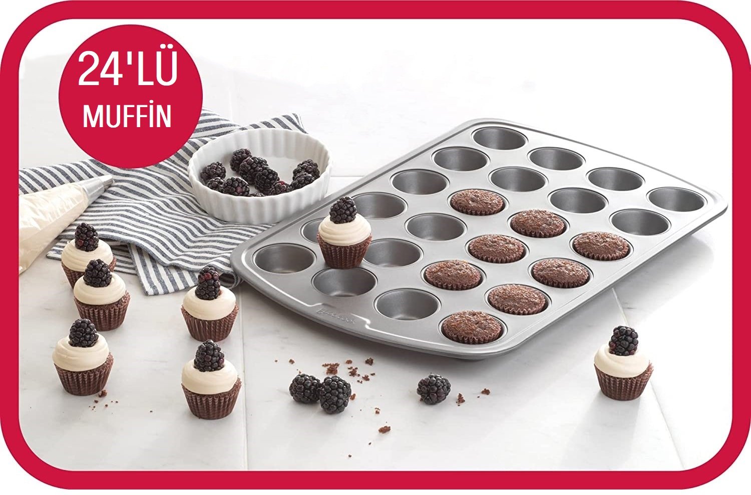 Tilbe Home Muffin 24 lü Kalıbı