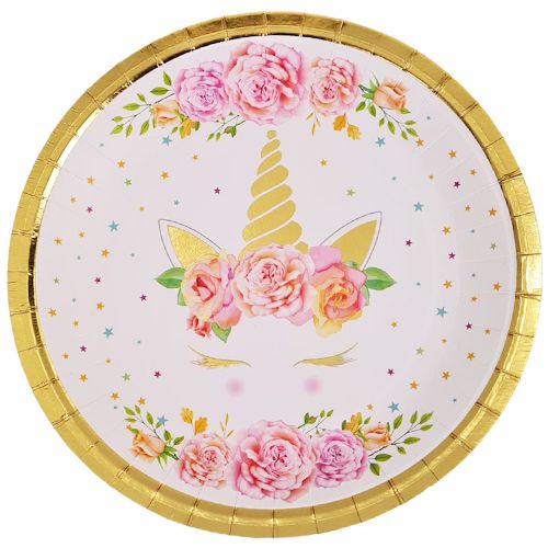 Unicorn Çiçekli Tabak (8 adet), fiyatı