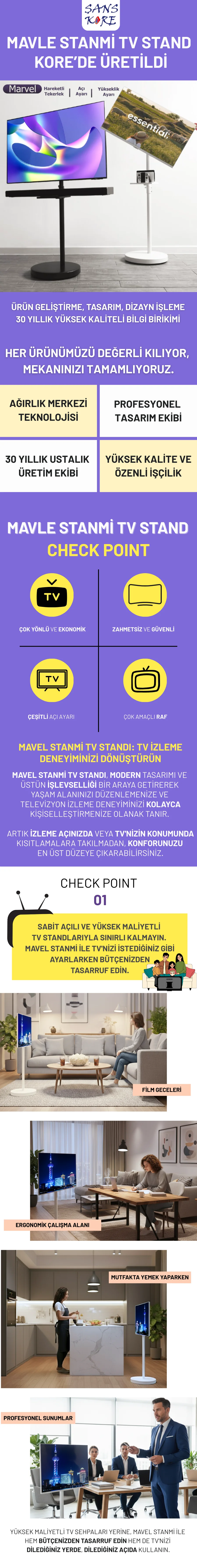 Marvel Stand MARVEL STAND MI Taşınabilir, yükseklik açısı ayarlanabilir Fiyatı