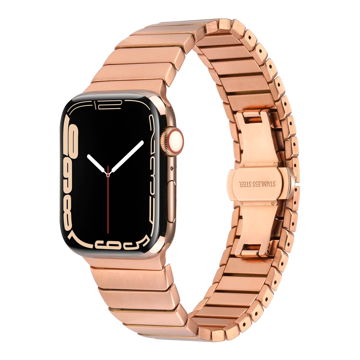 ​​​Apple Watch 7 41mm Kordon KRD-79 Metal Strap Kayış - 12