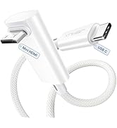 JSAUX USB-C to Mini HDMI Cable 3FT (NOT HDMI), Type-C to Mini HDM Right Angle 4K Cable (4K@30Hz/2...