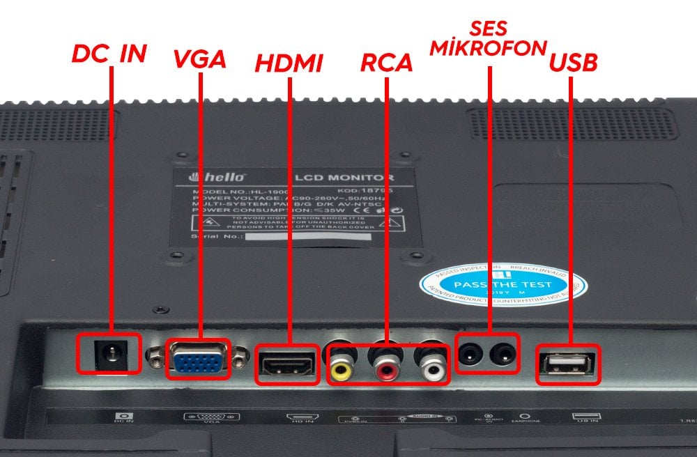 Hello HL-1900 Lcd Monitör