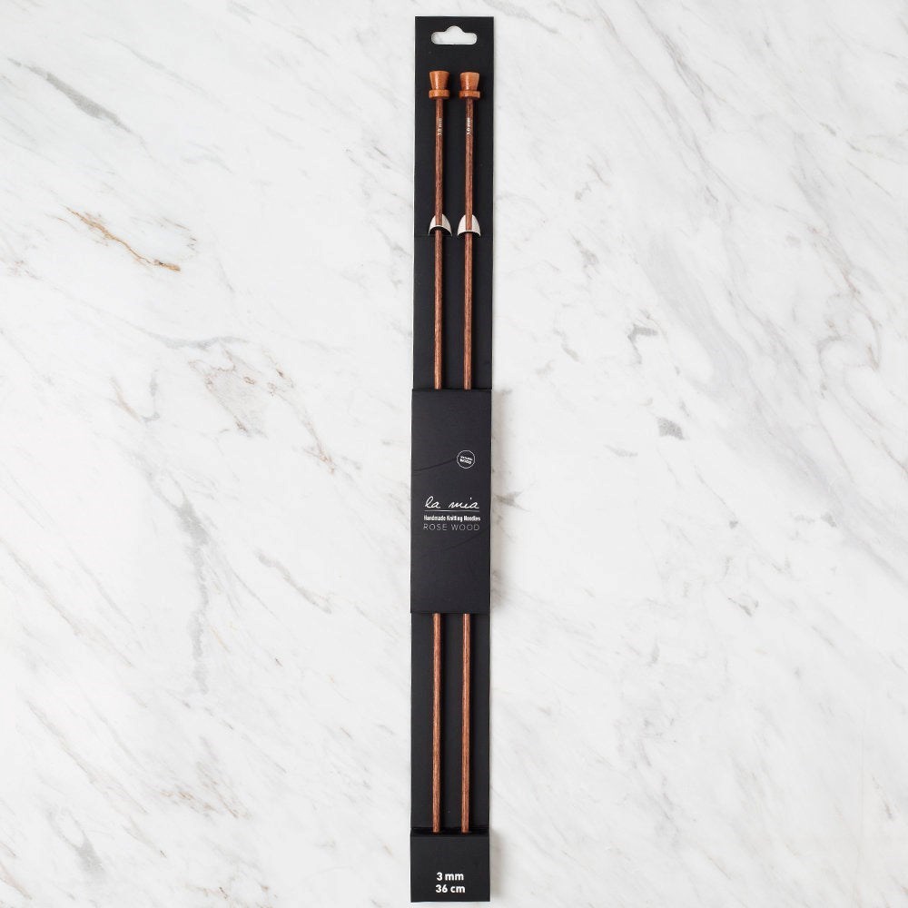 ANKAVERSE® La Mia Rosewood 3 mm 36 cm Ahşap Örgü Şişi ürünü için görsel