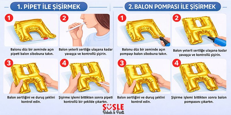 Uçan Balon Nasıl Şişirilir ? Folyo Balon Nasıl Şişirilir ?