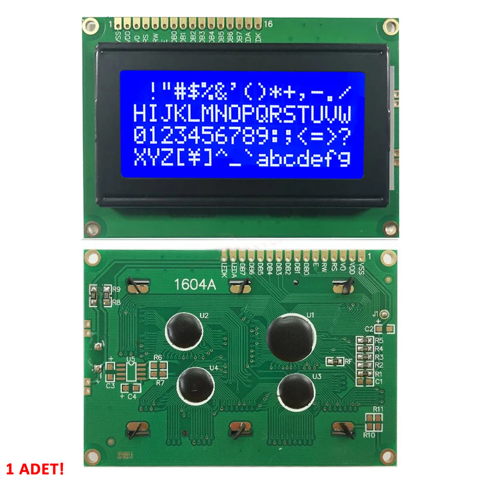 Alkatronik 1604A 4X16 Mavi Karakter LCD Modül Display Ekran Fiyatı