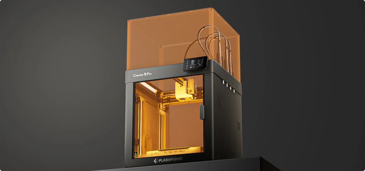 Flashforge Creator 5 Pro tam kapalı profesyonel gövde