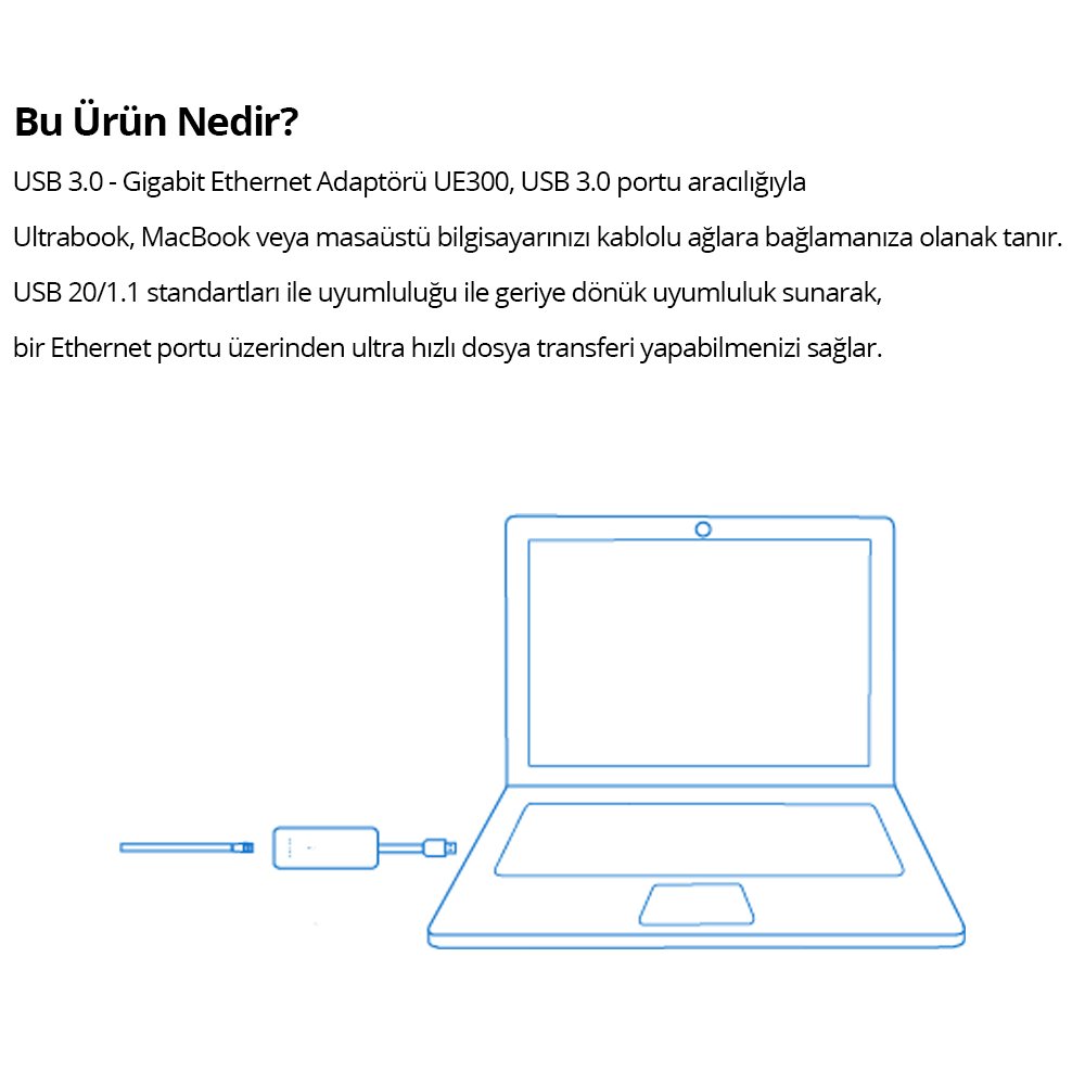 TP-Link UE300 Usb 3.0 Gigabit Ethernet Ağ Adaptörü