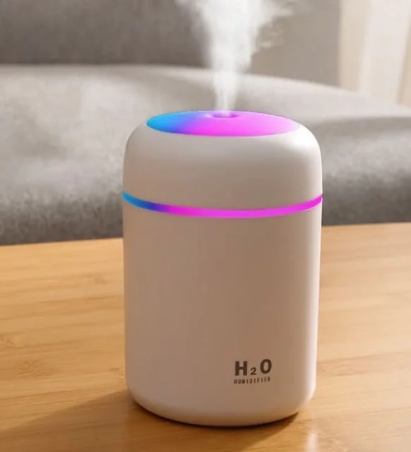 ANKAVERSE H2O LED Işıklı Mini Oda Hava Nemlendirici yan profili