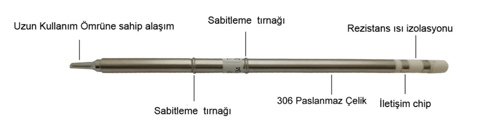 Bakon T-12 -B Lehimleme Havya Ucu Detay