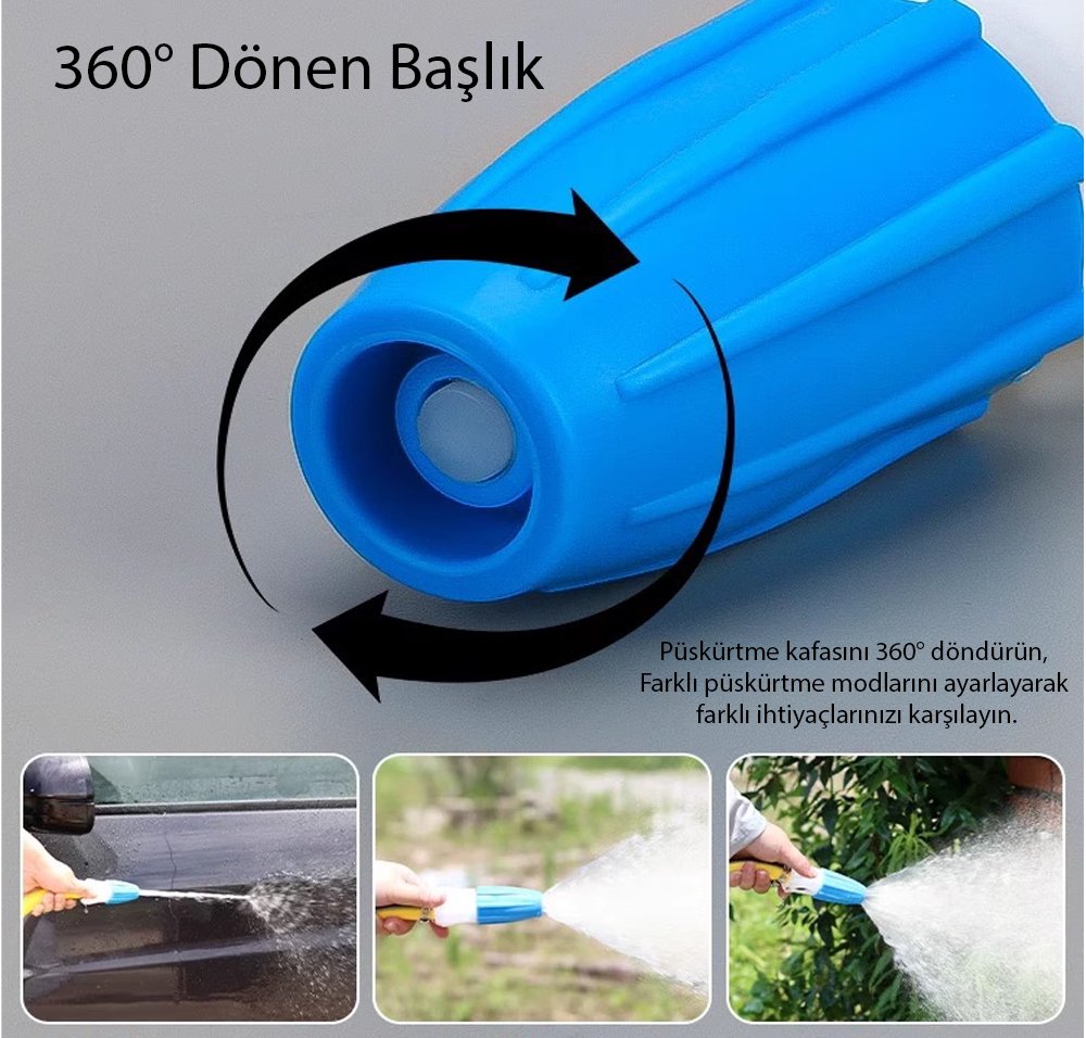 Sunup SN-25975 Yüksek Basınçlı Bahçe Yıkama Hortum Başlığı 