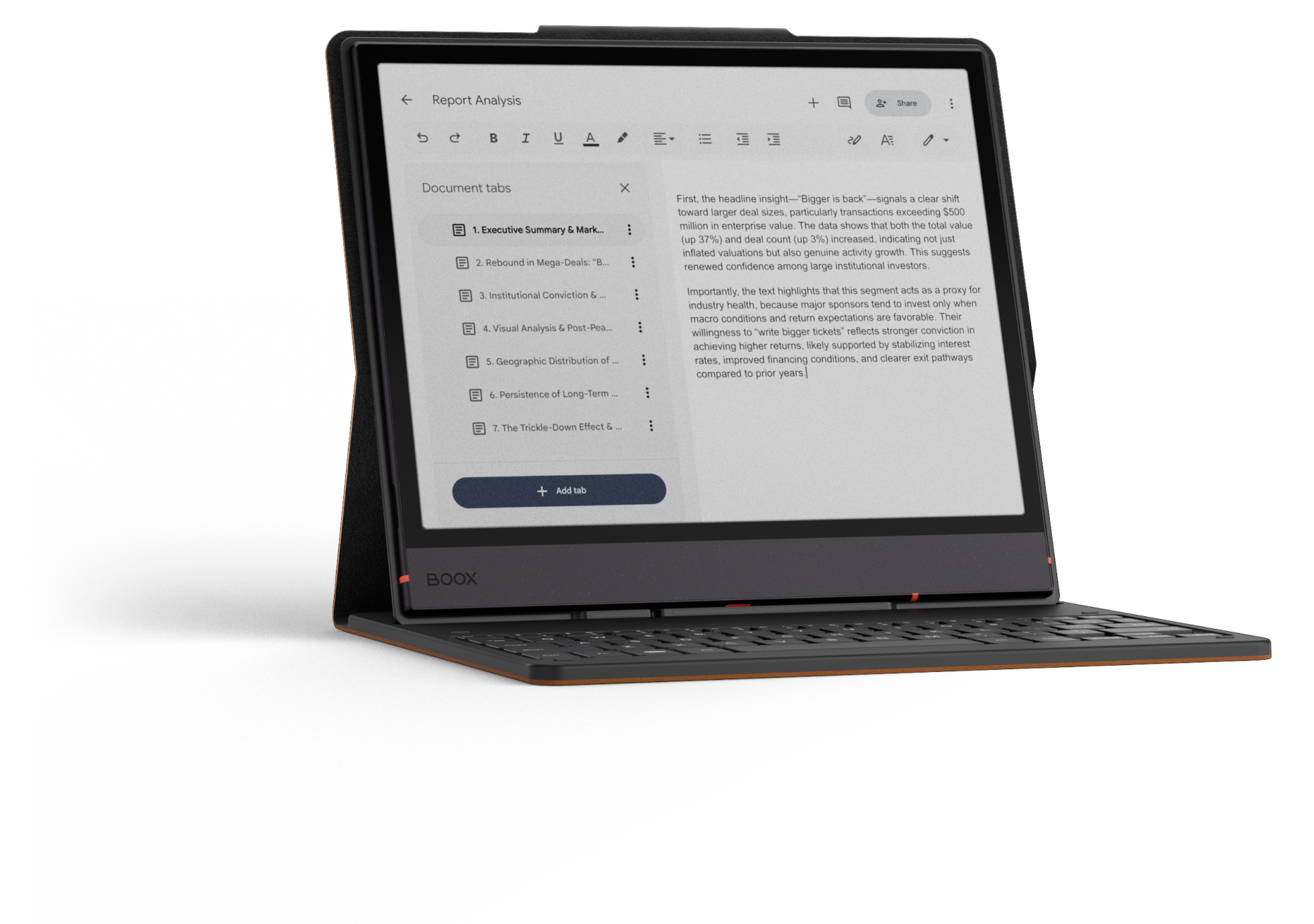 Onyx Boox Note Air6 C ekranında akademik uygulamalarla çoklu görev