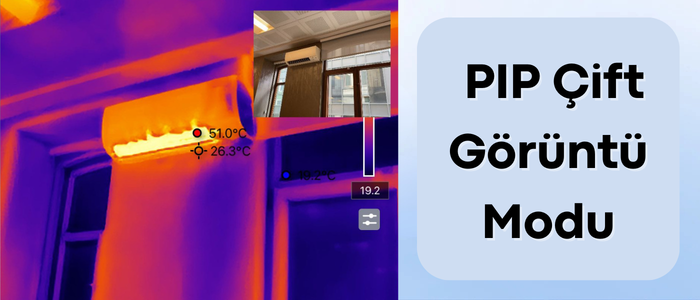 Thermal Master P3 Akıllı Telefonlar İçin Mobil Termal Kamera PIP Çift Görüntü