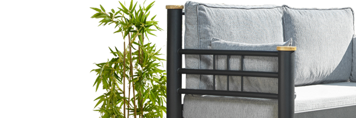 Kappis Dk Metal Sofa Sedir 70x140 Siyah-Füme