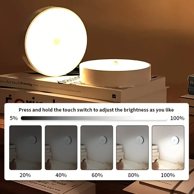 Hareket Sensörlü Usb Şarjlı Led Işık Lamba - Ön