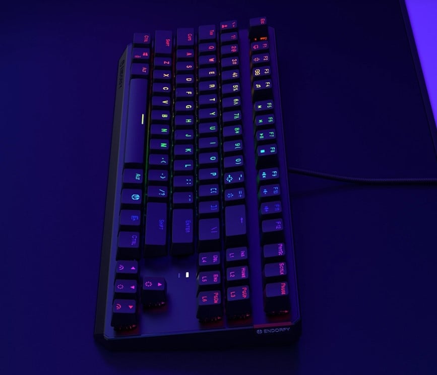 Endorfy Thock Tkl Kailh Red Switch Rgb Klavye H6