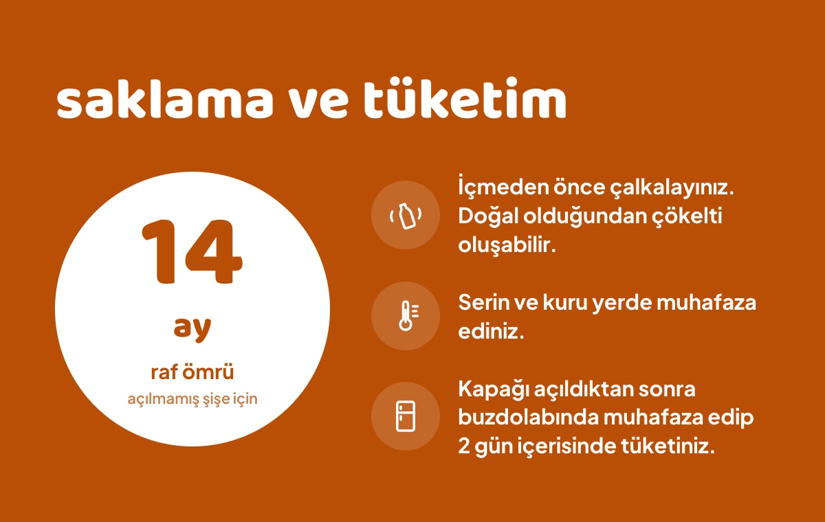 FLAVZ Sıkma Portakal Suyu 640 ml bilgi görseli 4