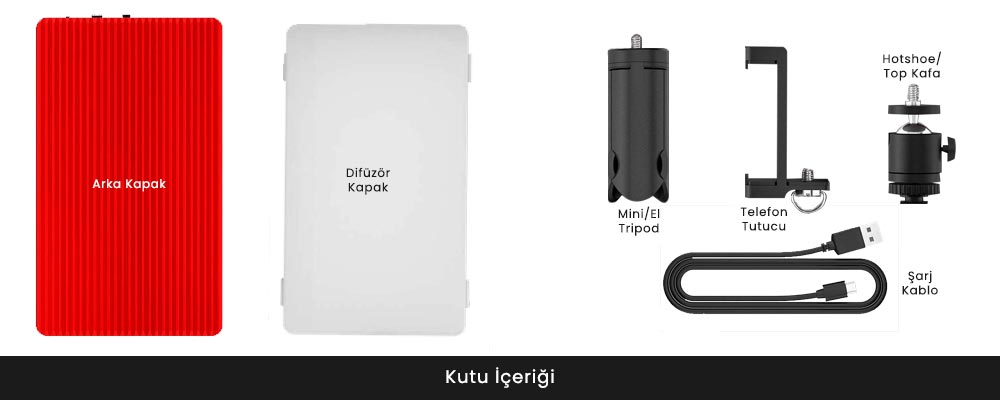 Gdx VLOG - K2 BiColor Led Video Işığı, Video Konferans Işığı, USB 96 LED Video Işığı Çift Renkli Fotoğrafçılık Taşınabilir Aydınlatma Kiti Masaüstü/Düşük Açılı Çekim için 3300mAh/Akıllı Telefonda YouTube/Gimbal/DSLR/Selfie Çubuğu 