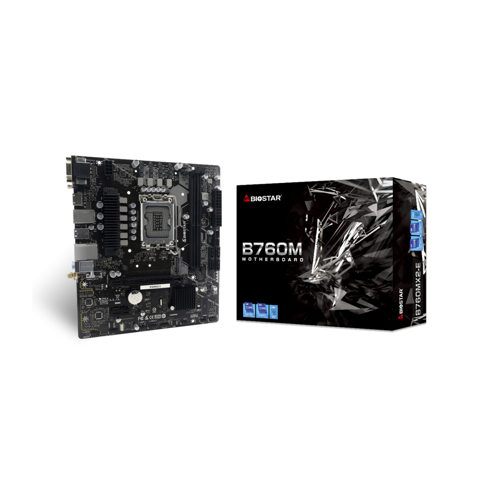 Biostar B760MX2-E DDR4 4400MHz 1700p mATX Anakart