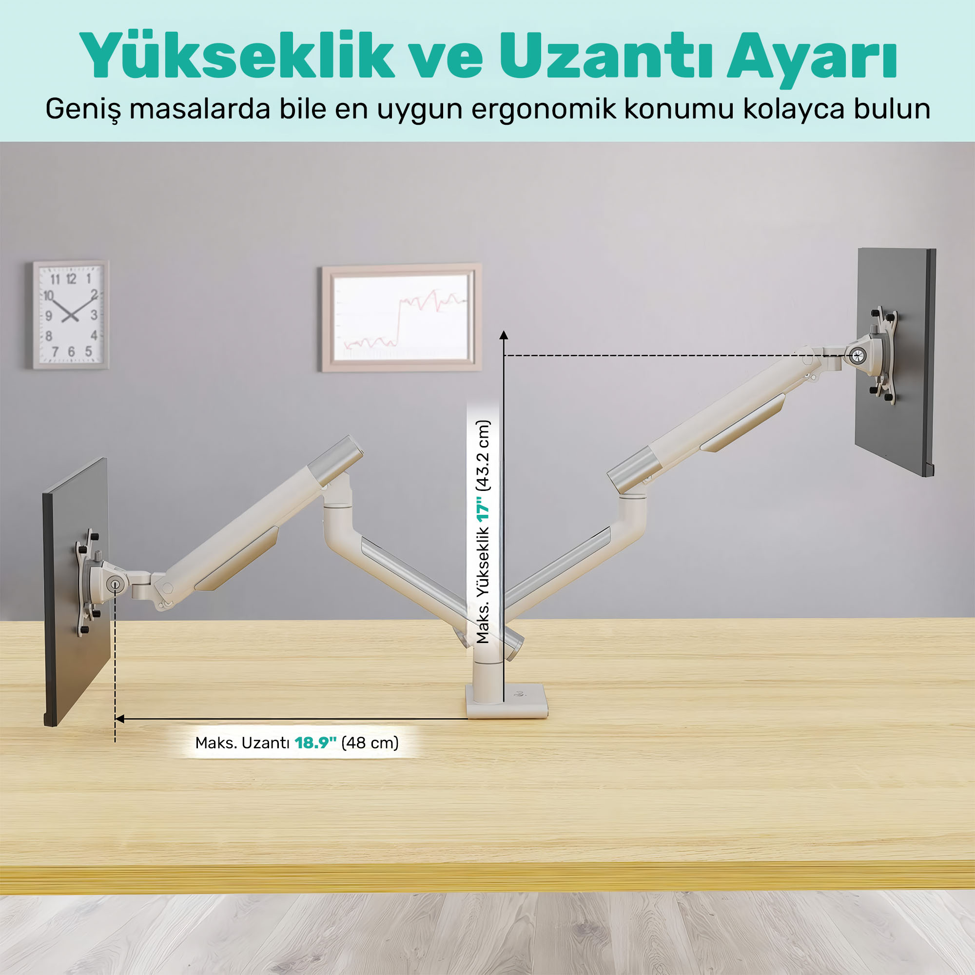 NPO STD49024 Monitör Kolu