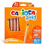 Carioca Baby Crayons 3'ü 1 arada Süper Kalemler, 3'ü 1 arada Renkli Kalemler, Suluboya ve Balmumu...