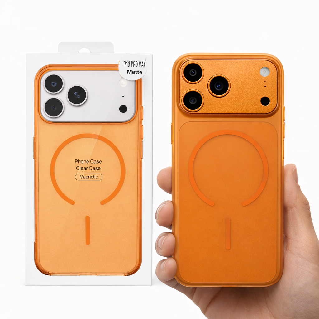 iPhone manyetik şeffaf slim kılıf