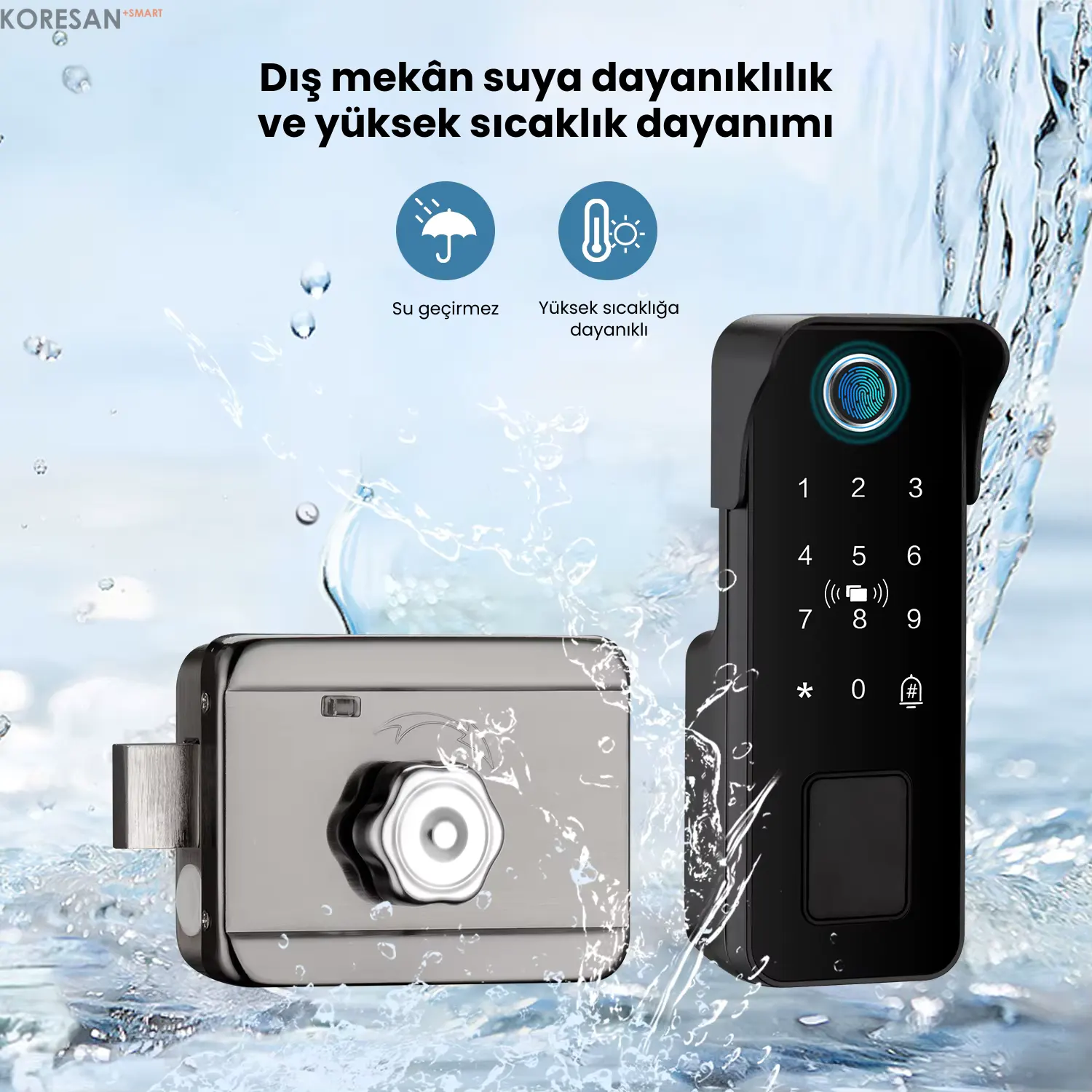 SL1 Tuya Dijital Sürgülü Akıllı Kapı Kilidi