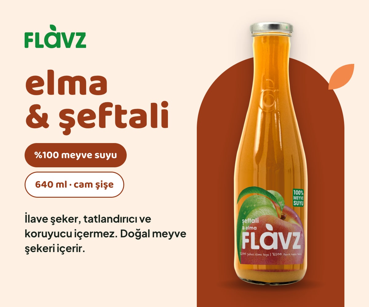 FLAVZ %100 Elma & Şeftali Suyu 640 ml bilgi görseli 1