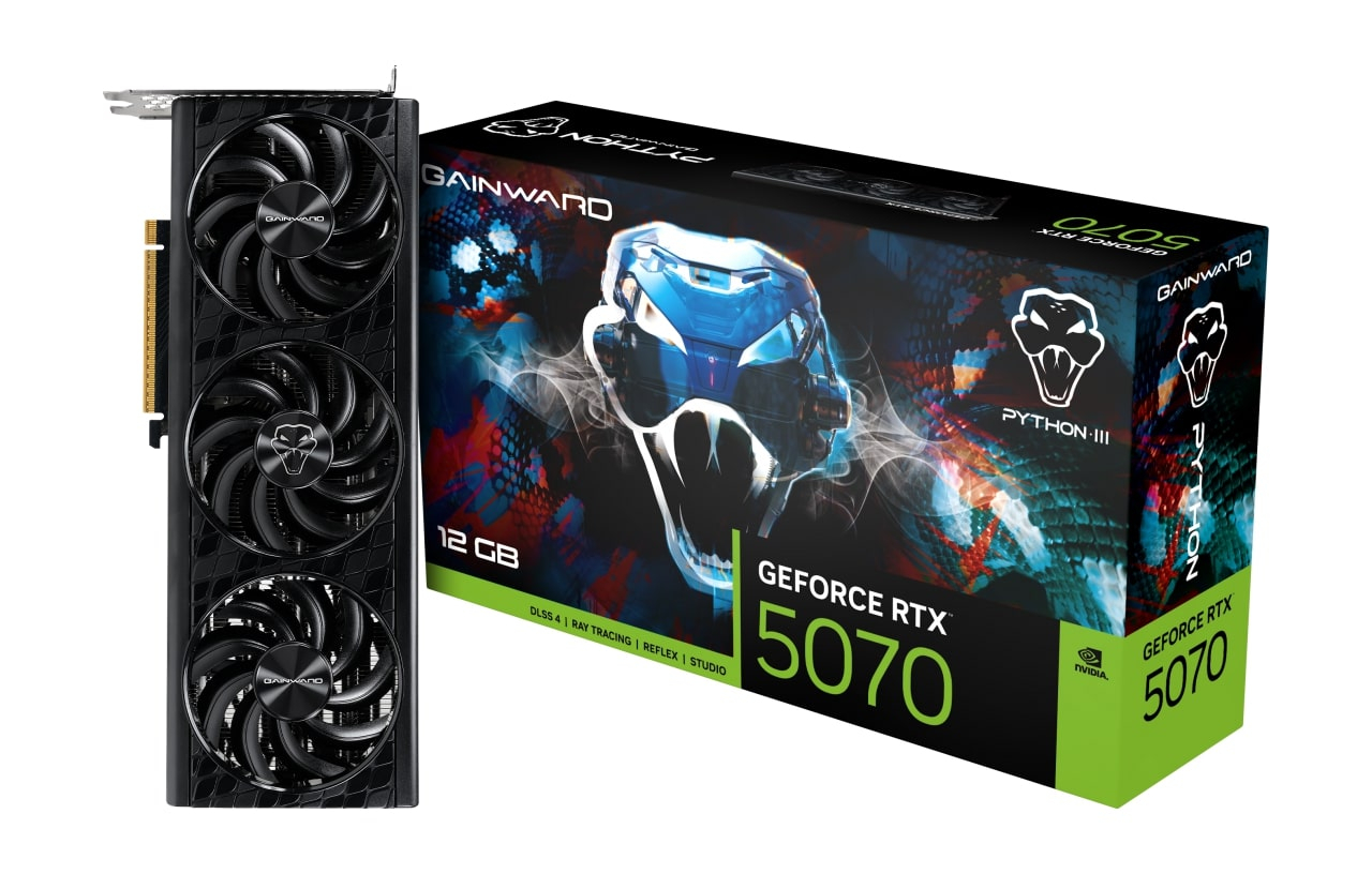 GAINWARD GeForce RTX5070 PYTHON III 12GB GDDR7 192Bit Gaming Ekran Kartı