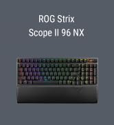 ASUS ROG Strix Scope II 96 mekanik kablosuz oyun klavyesi (ROG NX anahtarları, bilek desteği...