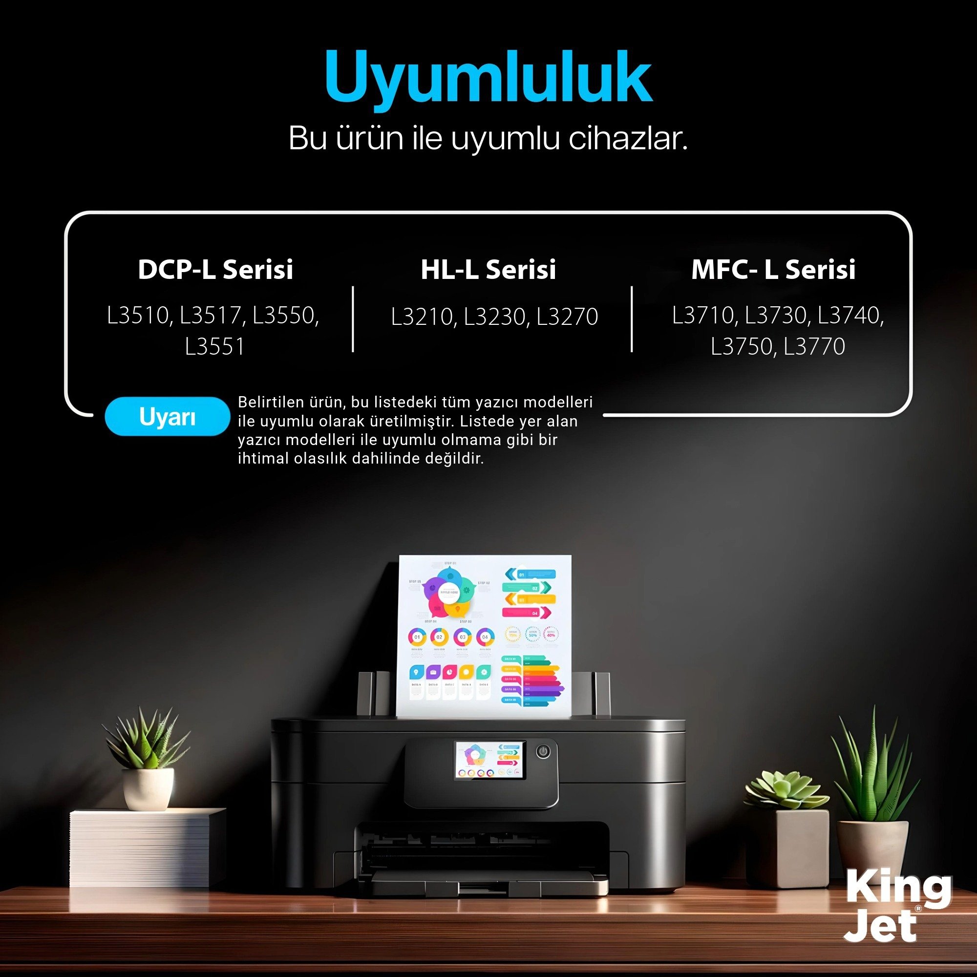 KingJET toner uyumlu yazıcı modelleri listesi