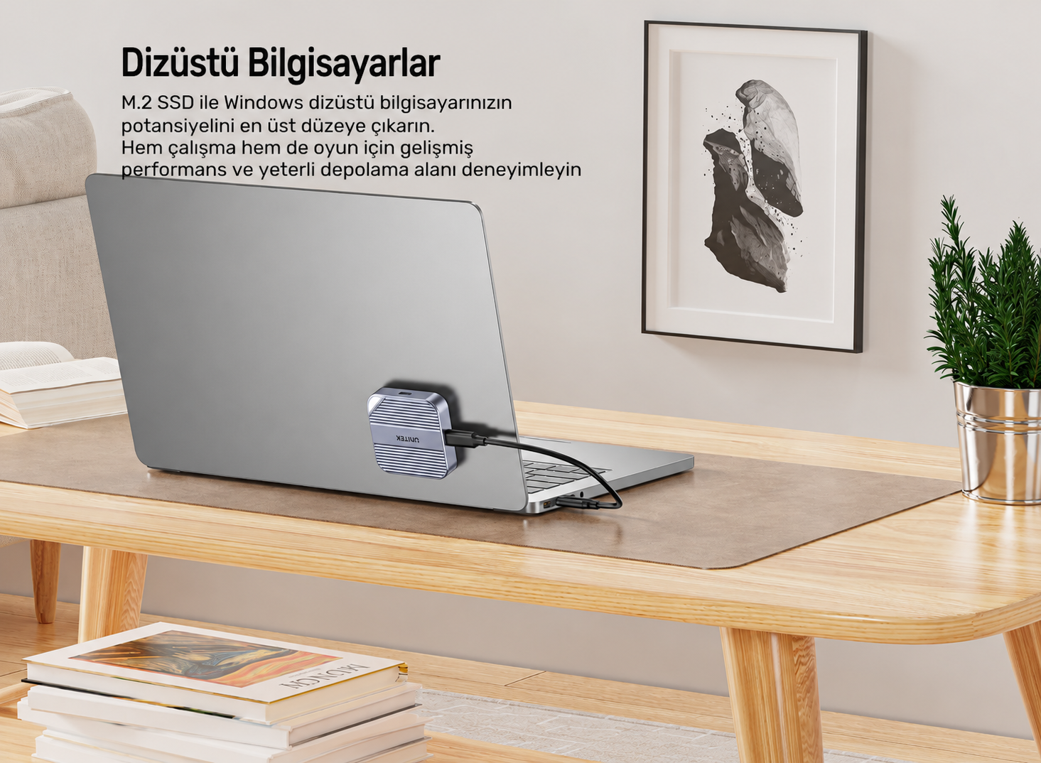 Unitek Manyetik NVMe SSD Kutusu M.2 2230