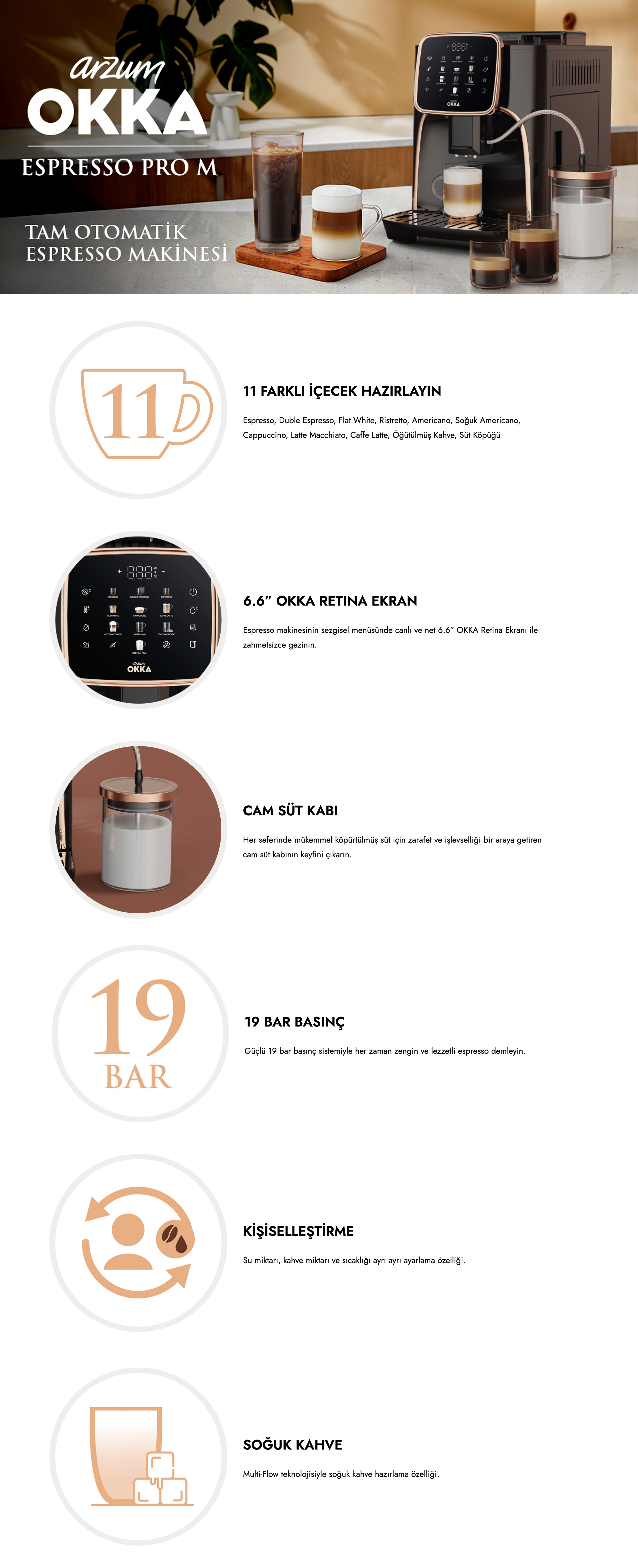 Arzum OK0028 Okka Espresso Pro M Tam Otomatik Espresso Fiyatı