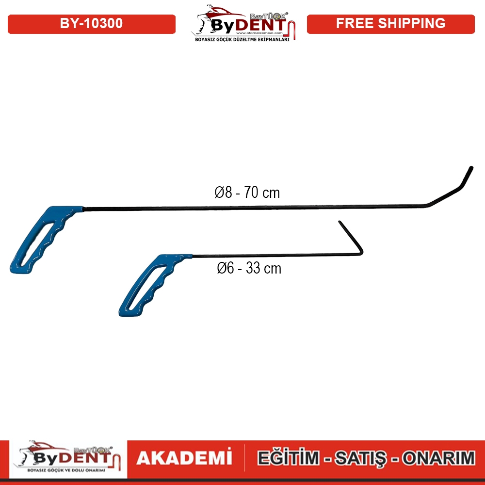 pdr, tools, göçük, düzeltme, kuşak arası, boyasız göçük, boyasız göçük düzeltme, pdr tools, otomalzemeal, bydent, göçük düzeltme ekipmanı,