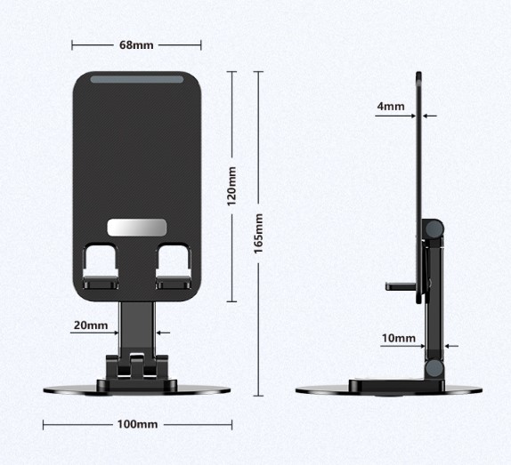 Katlanabilir Telefon Tutucu Stand ayarlanabilir açı görseli