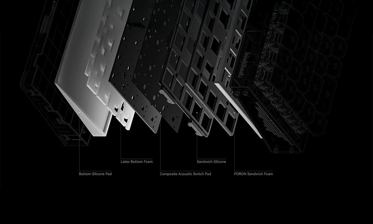 MelGeek REAL67 Sodium-White Gaming Klavye H10