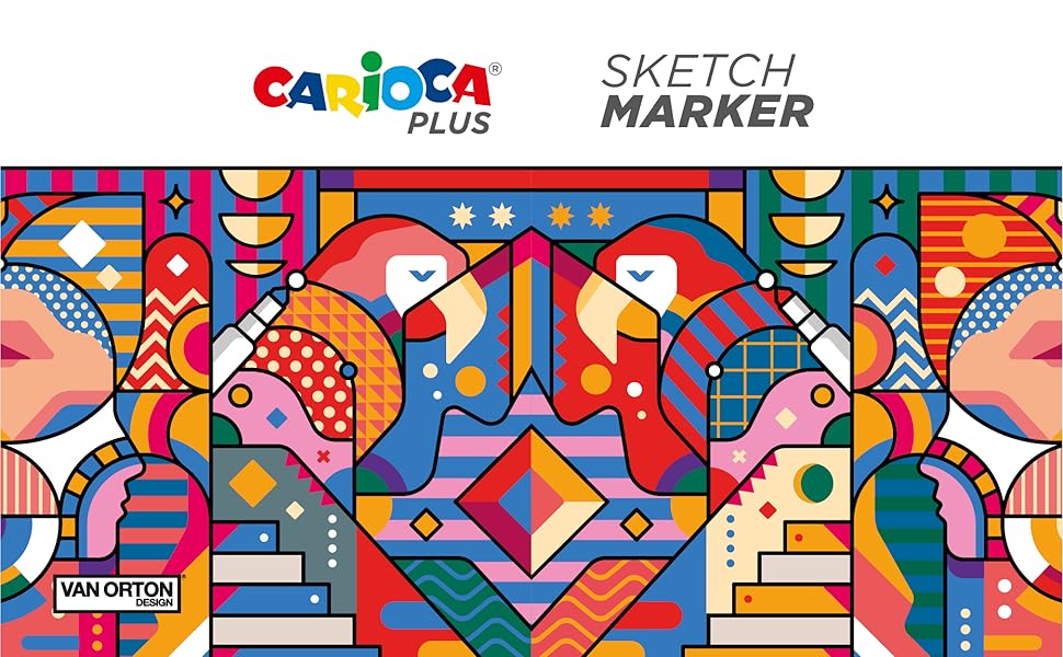 Carioca Sketch Marker Keçeli Kalem