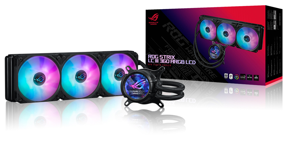 REPUBLIC OF GAMERS ROG ultmate ファンギフト Asus ROG STRIX LC III 360 ARGB AURA SYNC RGB 120MM*3 Fiyatı