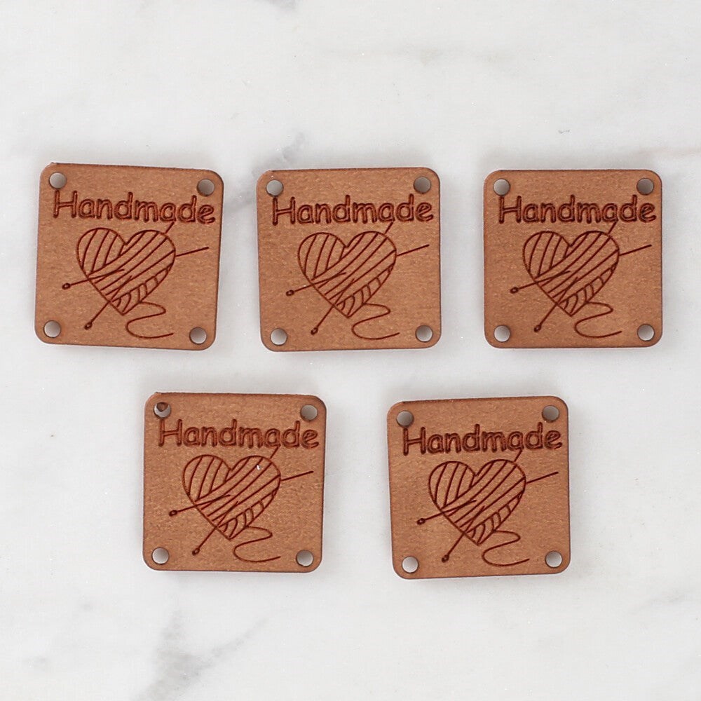 ANKAVERSE® el yapımı projeler için deri arma etiketi