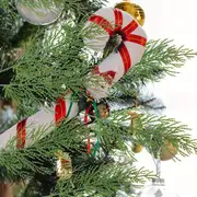 10 çam i̇ğnesi - çok yönlü sahte çam yaprağı sapları i̇yileşmek ve tüm ev dekorasyonu i̇çin - diy çelenkleri, noel, cadılar bayramı, paskalya, , juneteenth için plastik yeşillik - kap dahil değil ayrıntılar 2