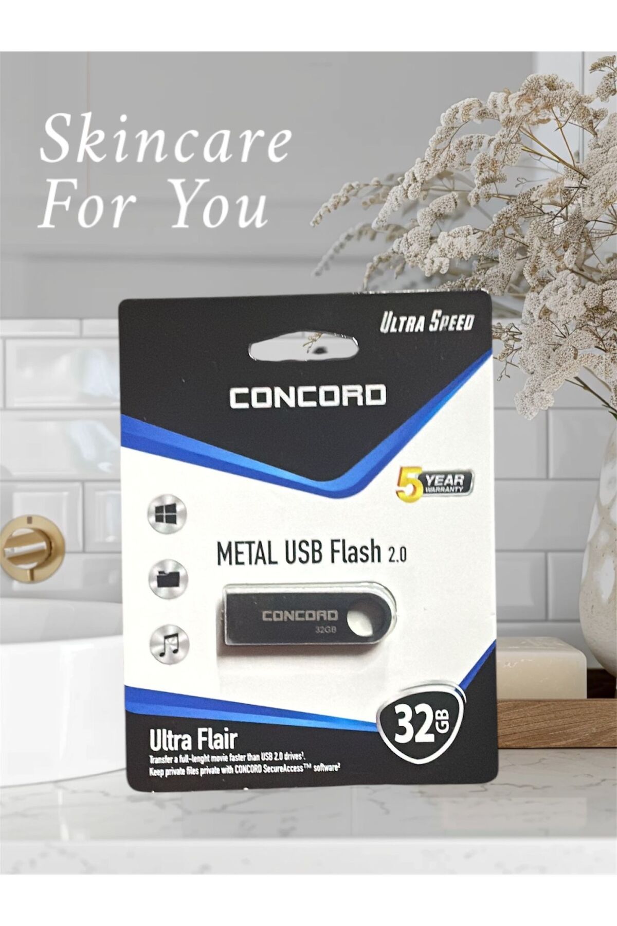 KRİZANTEM Metal kasa GB-32 Metal Flash Bellek C-U 32 GB - 2