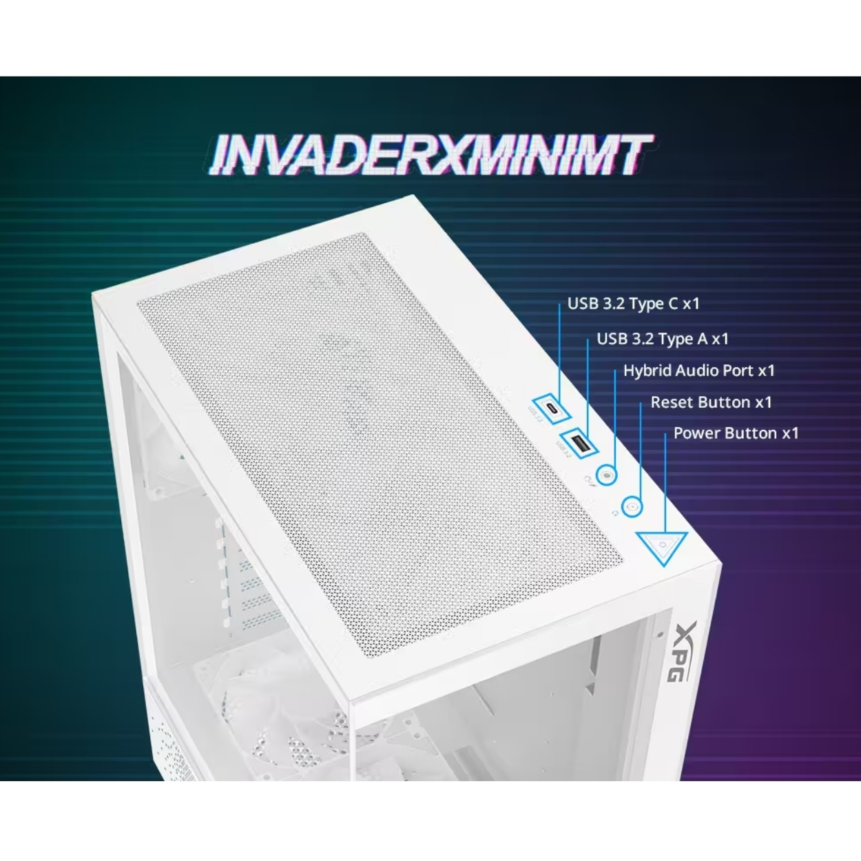 XPG InvaderX Mini Siyah 650W 80+Bronze ATX Gaming Kasa
