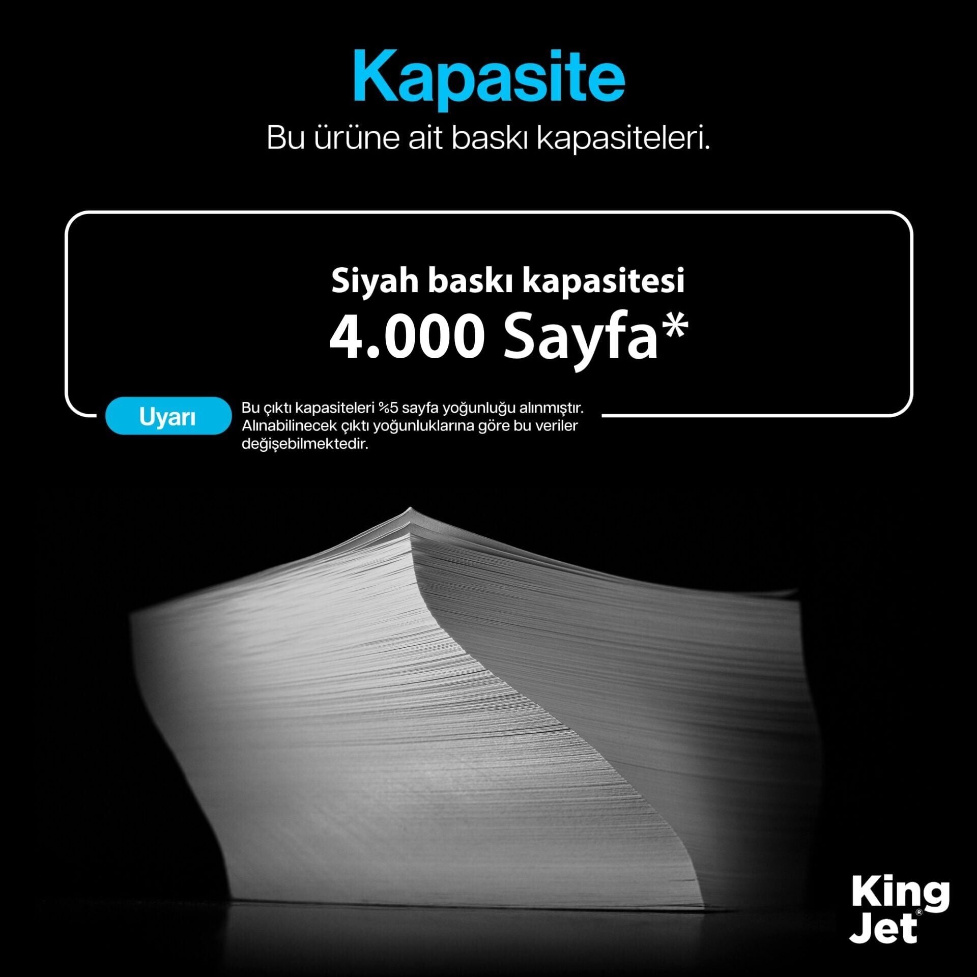 KingJET Olivetti B1237 Baskı Kapasite Bilgisi