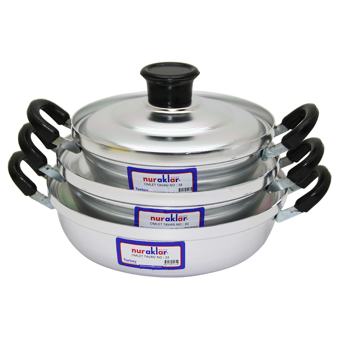 ANKAVERSE® 3LÜ ALÜMİNYUM OMLET SET NO-18-20-22 (5286)