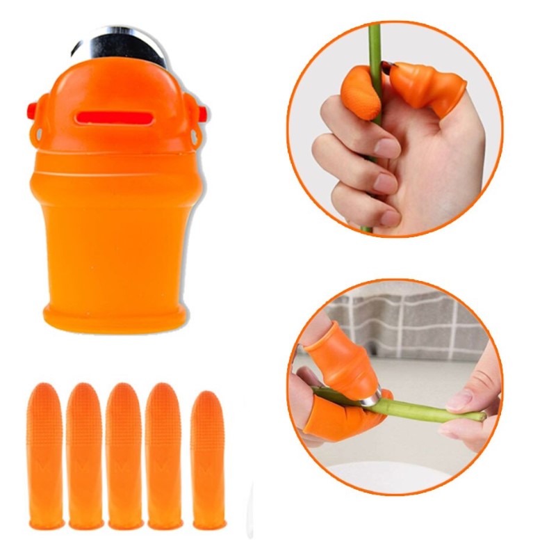 ANKAVERSE® Pratik Baş Parmak Sebze Kesme Ayıklayıcı - Görsel 1