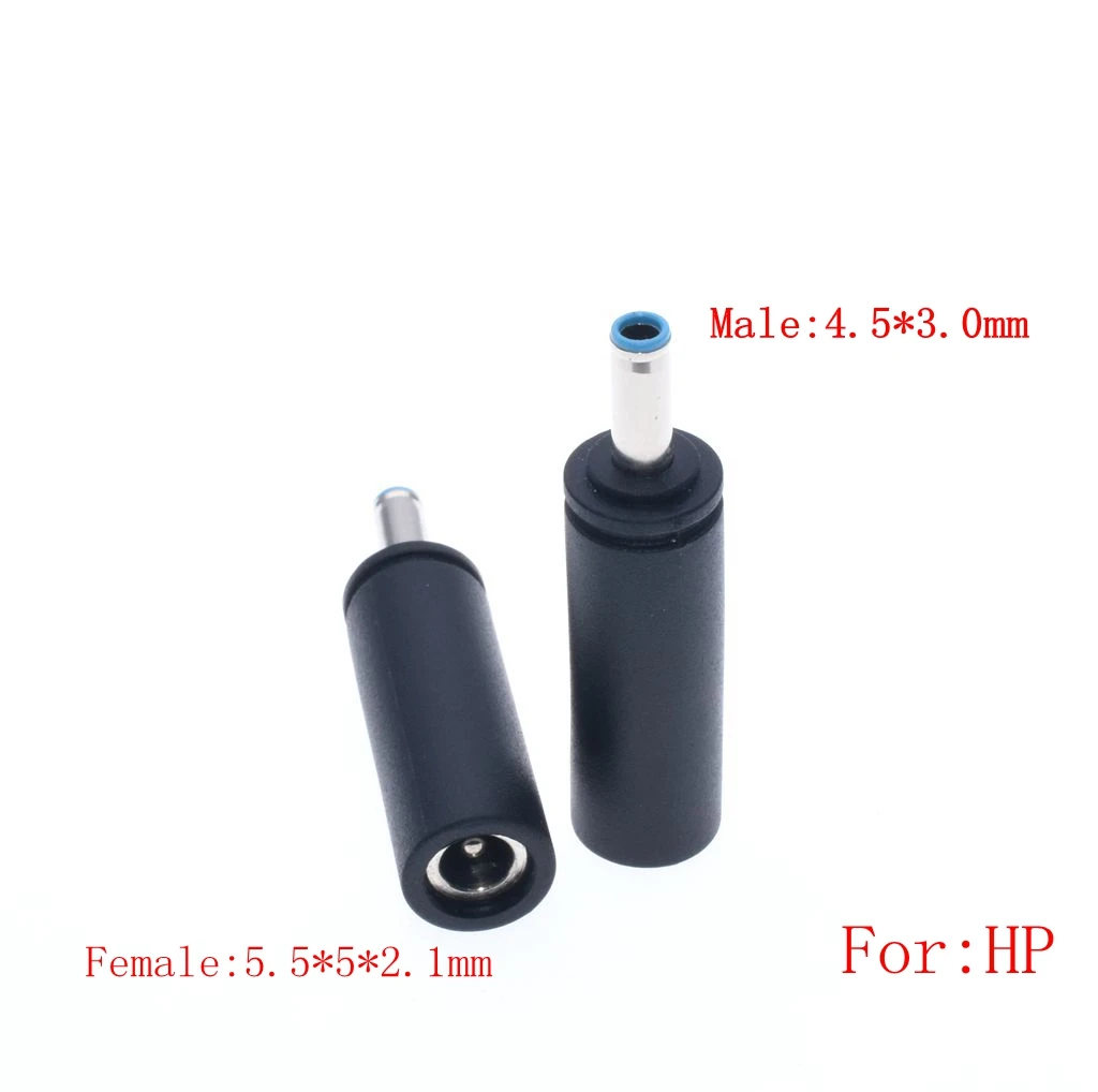 DC 5.5*2.1mm Female to 4.5*3.0mm Male DC Power Jack Plug Adapter Connector for HP DELL Laptop Camera Adapter etc.