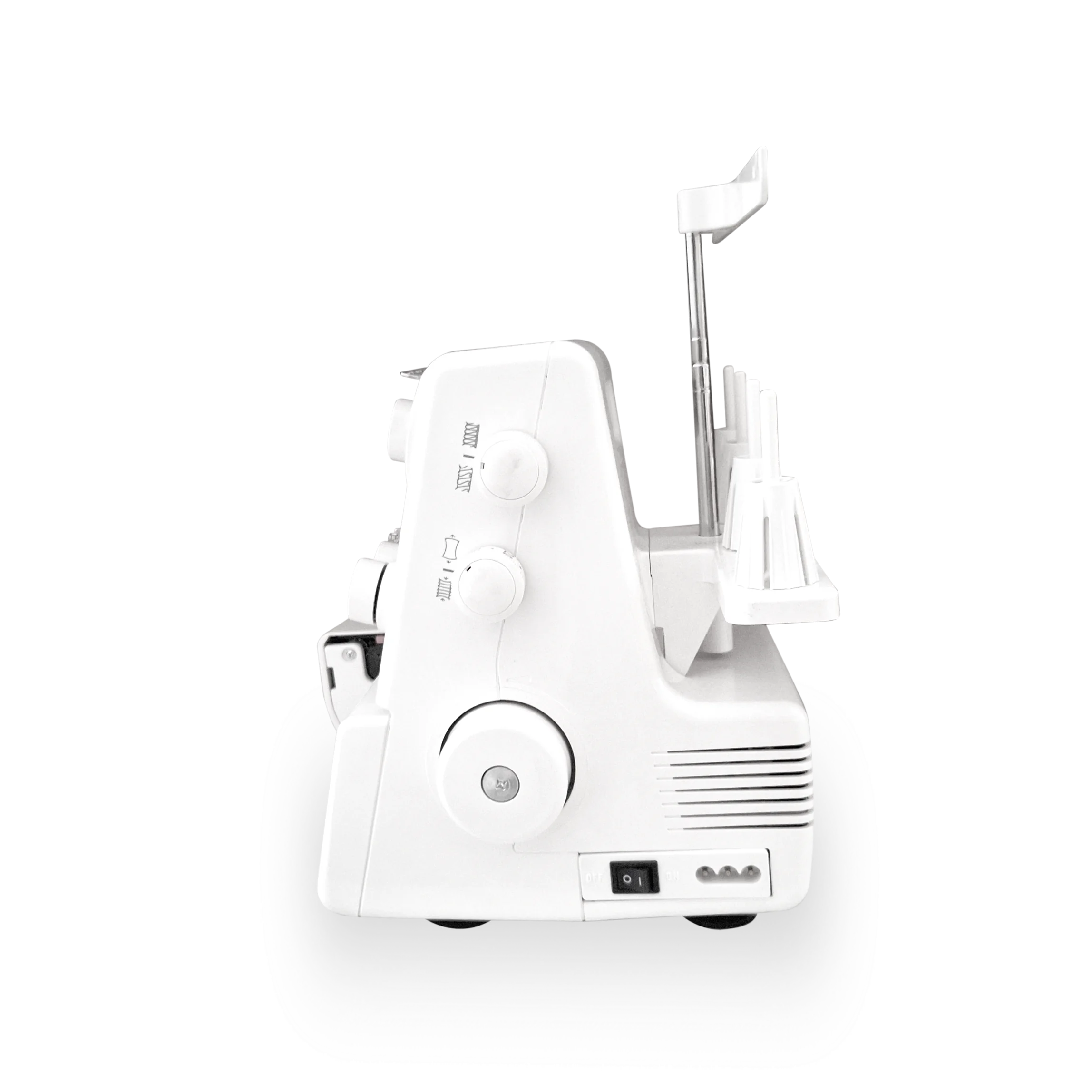 Janome 8002D overlok makinesi yan görünüm